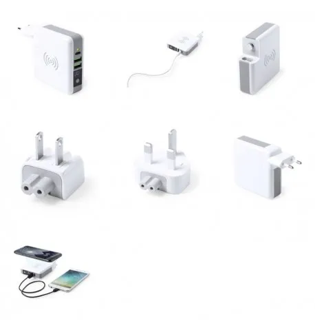 Adaptateur Voyage Sans Fil et Multifonctions Teimpor à Personnaliser