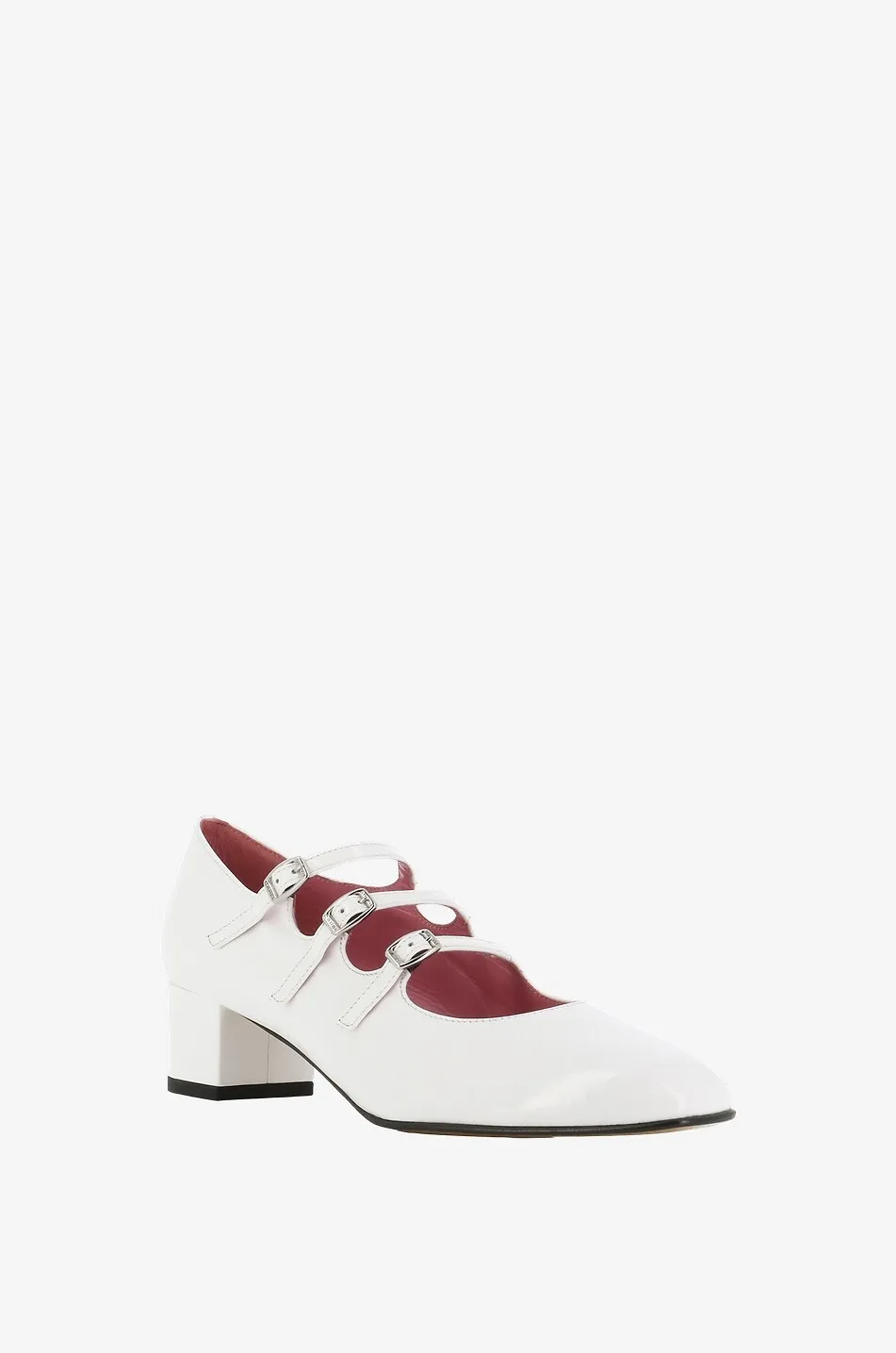 Babies en cuir verni à petit talon Kina