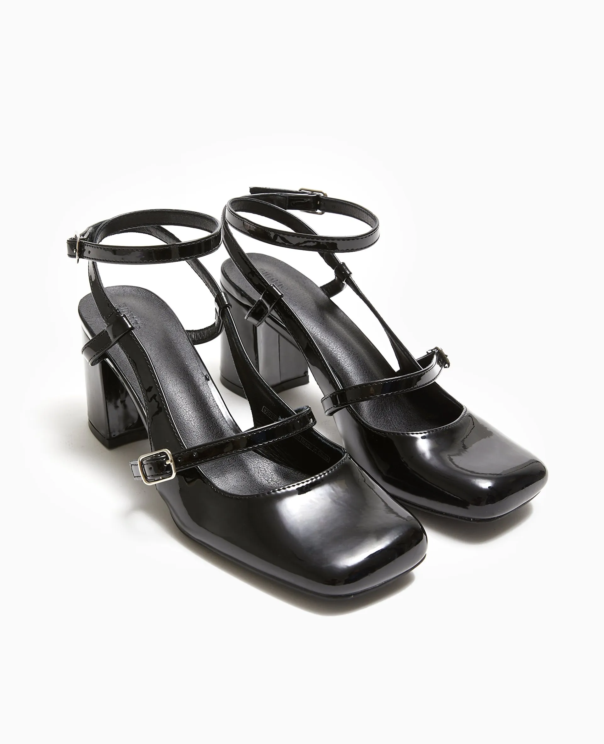 Babies vernies avec talon ouvert