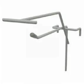 Broche simple fil + T L30cm + embout - blanc - par 20