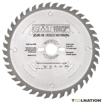 CMT 285.048.10M Lame de scie Universelle 250 x 30 x 48D