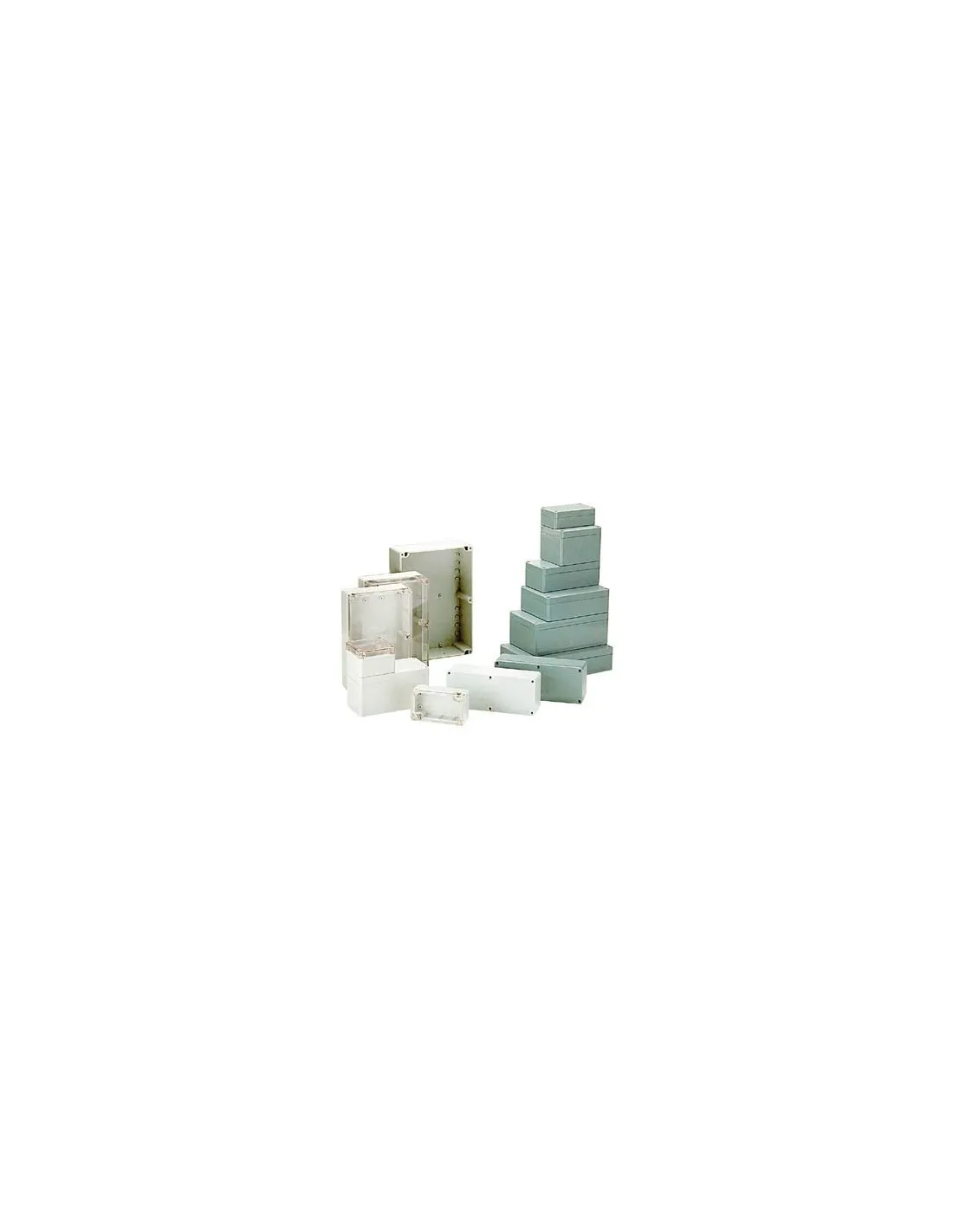 Coffret etanche en abs - gris fonce 115 x 90 x 80mm-Coffret etanche en abs - gris fonce 115 x 90 x 80mm