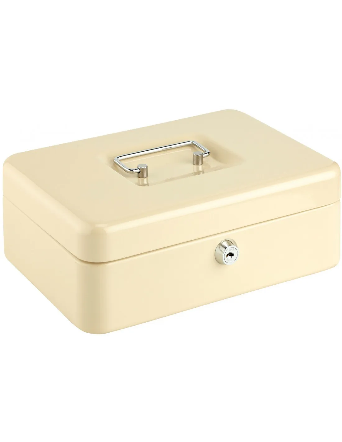 Coffret à monnaie métallique 200 x 88 x 160 beige -