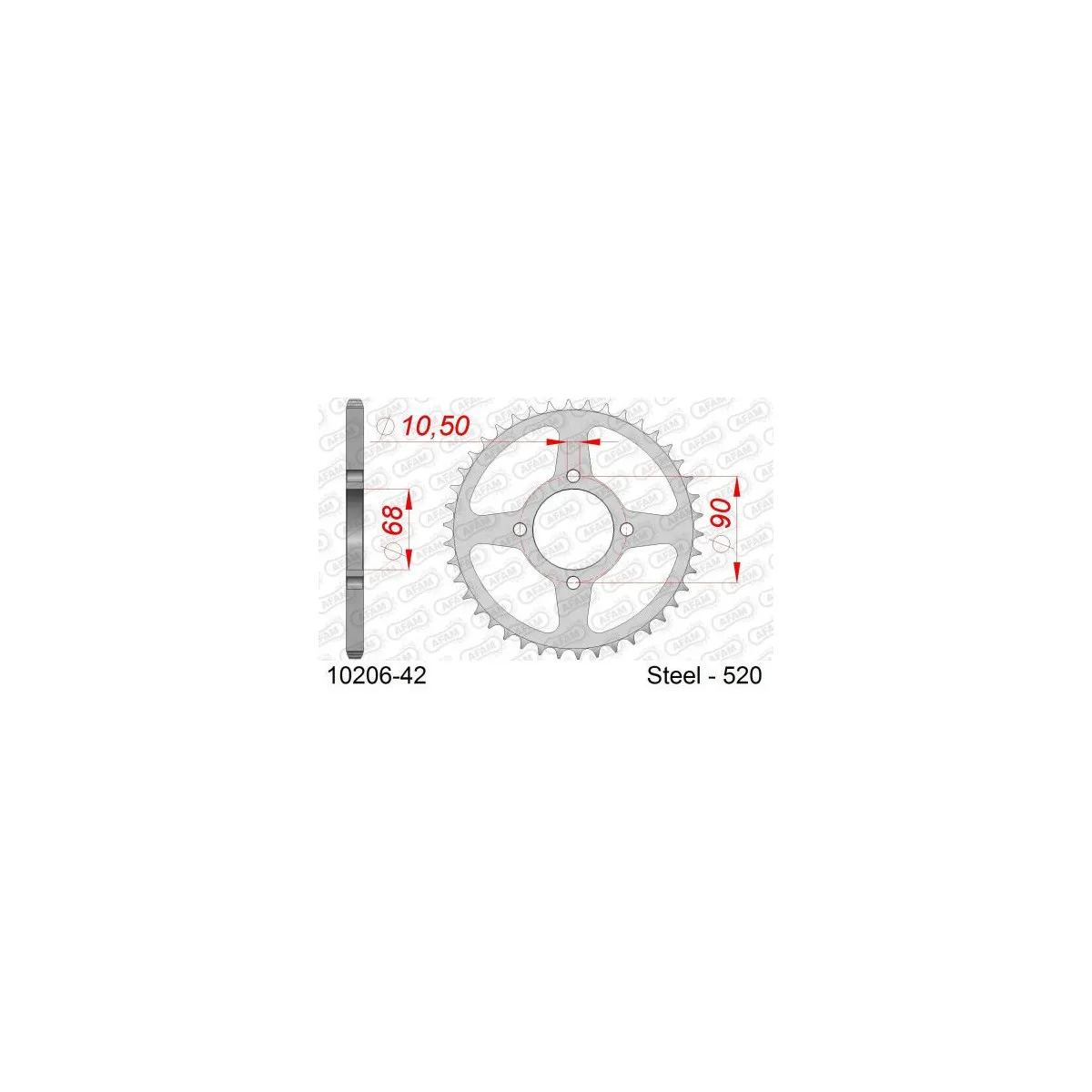 Couronne Acier AFAM 10206