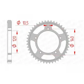 Couronne AFAM 45 dents acier pas 530 type 86603 Suzuki