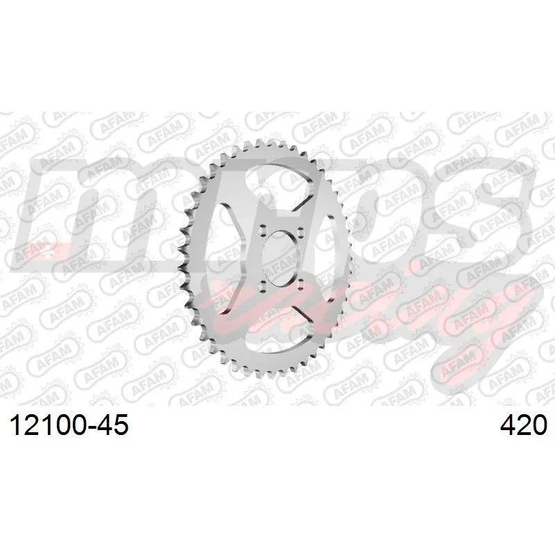 Couronne AFAM acier type 12100 pas 420 (45 dents)
