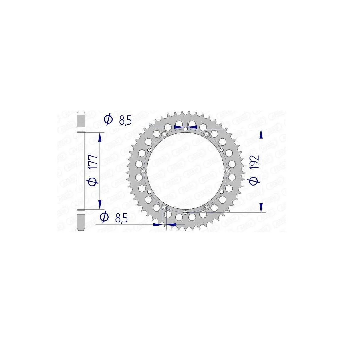 Couronne Alu AFAM 63300
