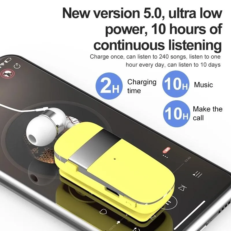 Ecouteurs Bluetooth Sans Fil Avec Alerte Vibrante