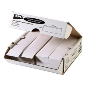 Etiquettes d'affranchissement - 140 x 40 mm - blanches - x 1000 - Agipa