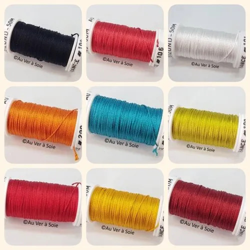 Fil cordonnet de soie trébizond couleur 761