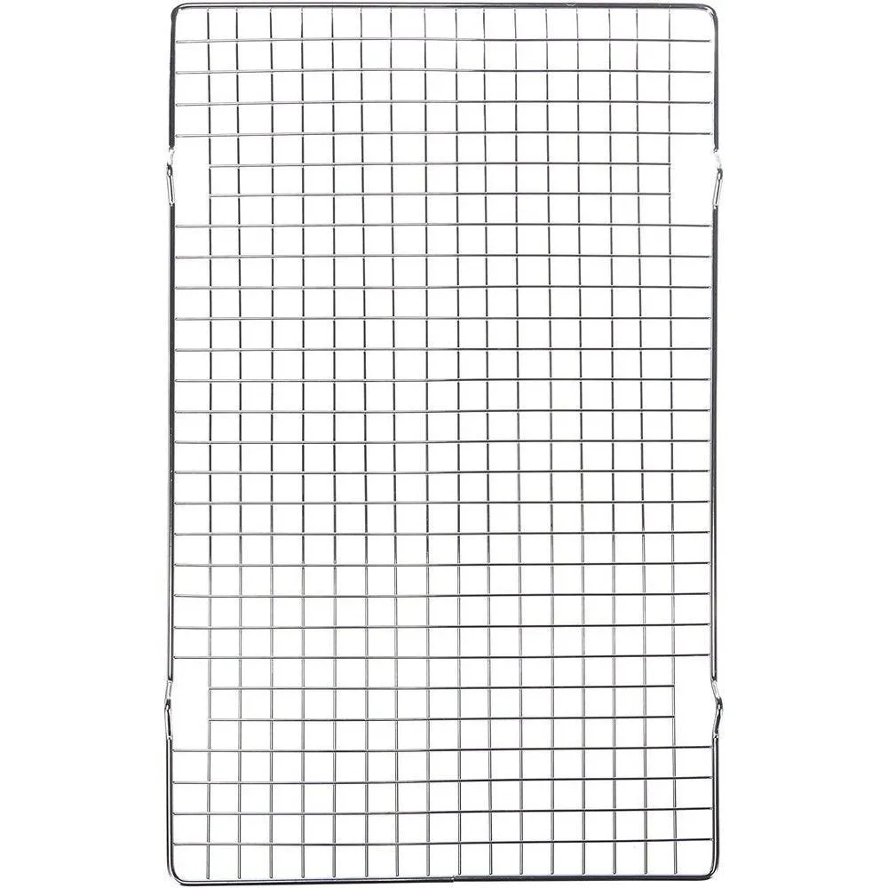 Grille rectangulaire à gâteaux en fil chromé 40x25cm