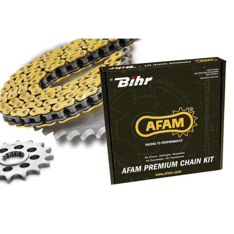 Kit chaine AFAM 520 type XMR3 (couronne standard) YAMAHA XT550