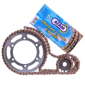 Kit chaine AFAM origine pour moto 50 cc