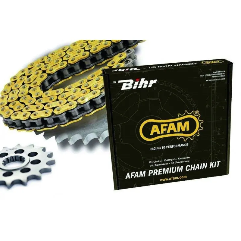 Kit chaîne AFAM 520XLR2 13/38 standard - piecemotoquad