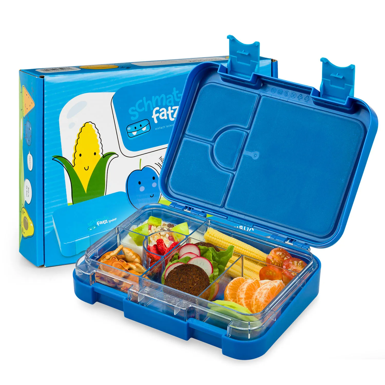 Lunchbox schmatzfatz junior 6 compartiments 21,3 x 15 x 4,5 cm (LxHxP)