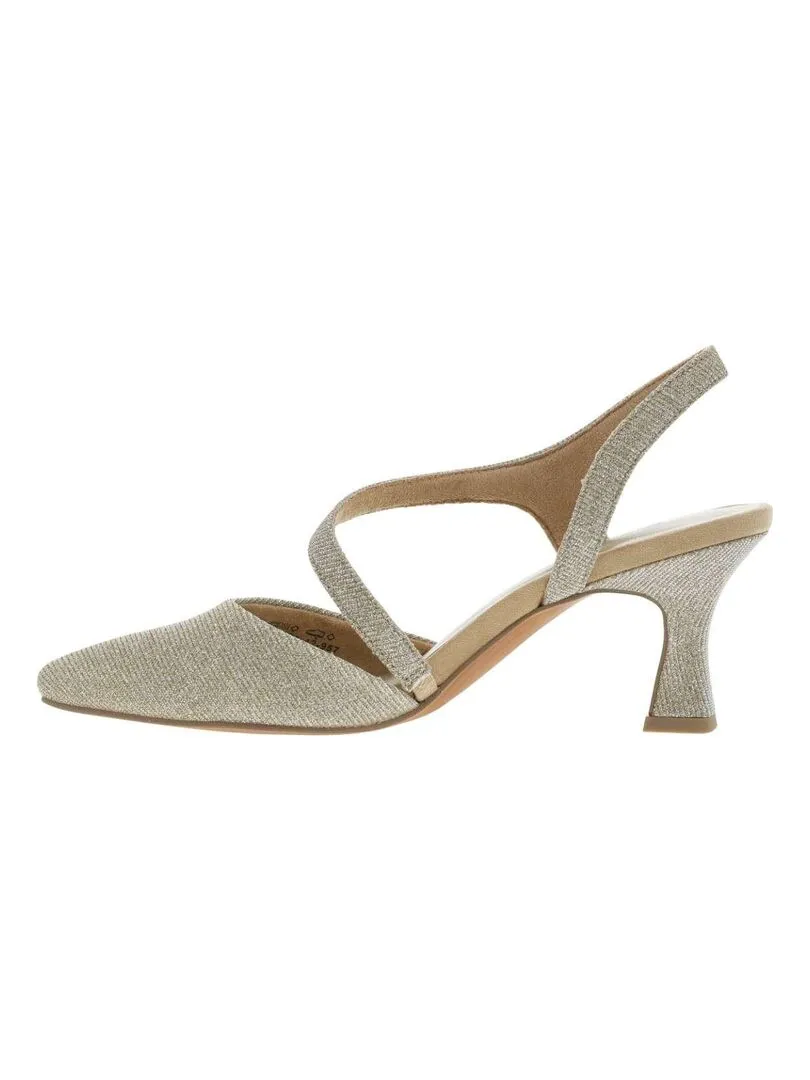 MARCO TOZZI - Escarpins talon décroché moyen - Gris