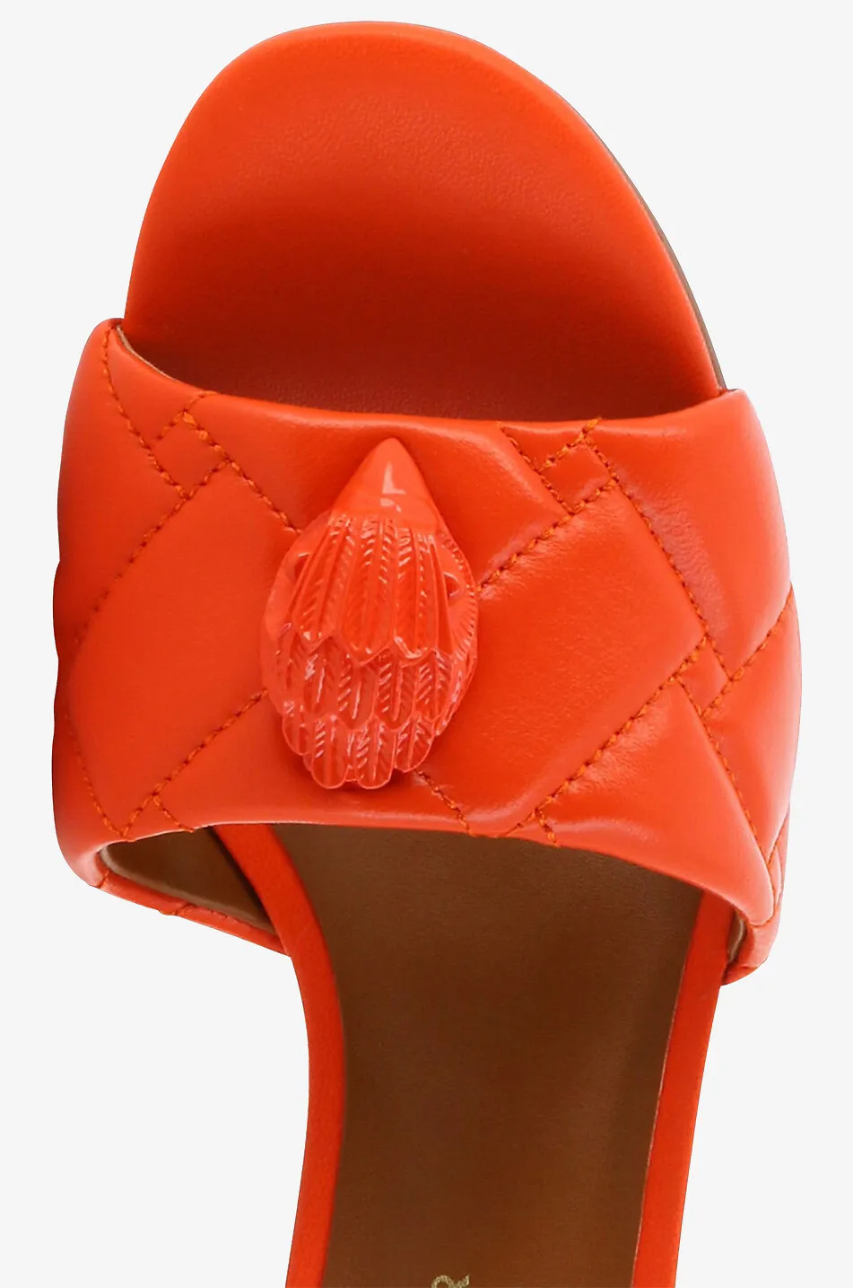 Mules à talon en cuir Kensington