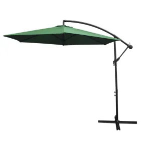 Parasol Cantilever Vert 3m x 3m x 2.5m Monstershop 
