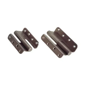Paumelle droite inox pliée 120 x 64 x 3 mm