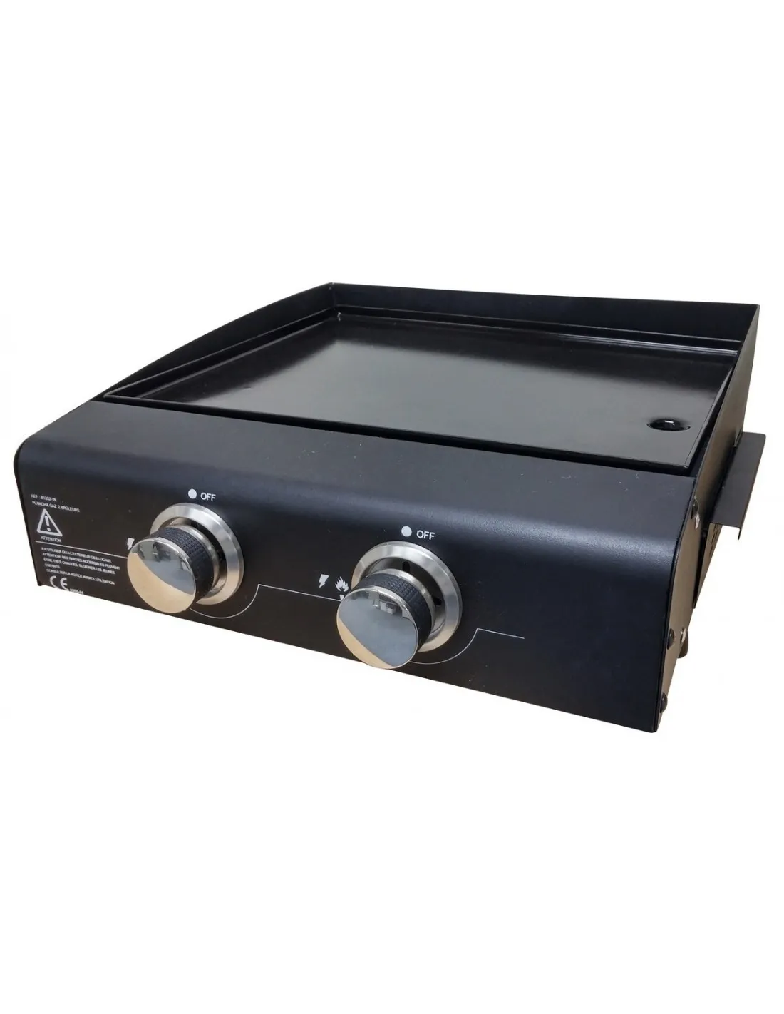 Plancha gaz 2 brûleurs 47 x 46 x 20,5 -