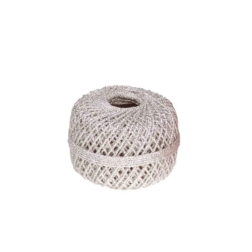 Plateau de 10 pelotes de fil métallisé 1mmx20m argent
