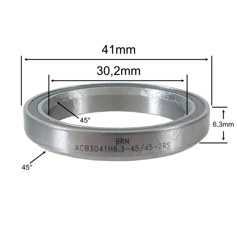 Roulement CU241 30.2 x 41 x 6.3 (45°x45°)