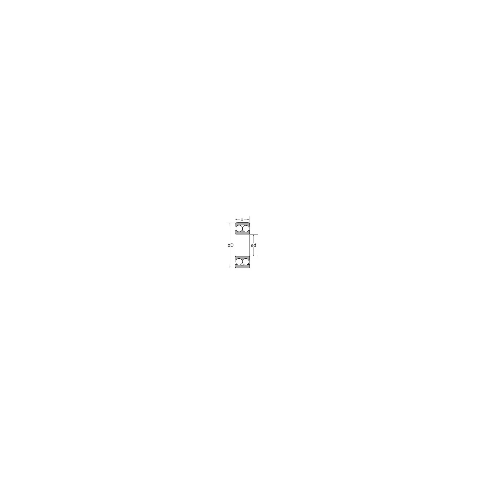 Roulement à rotule sur billes Ø 20 x 52 x 15 - 1304