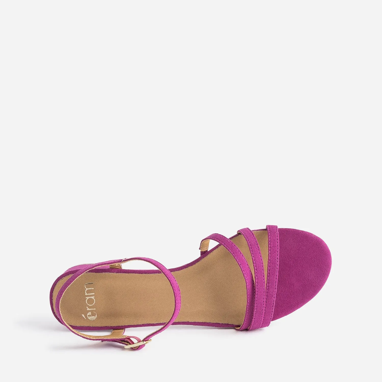 Sandale rose foncé à petit talon - Sandales Femme | ERAM