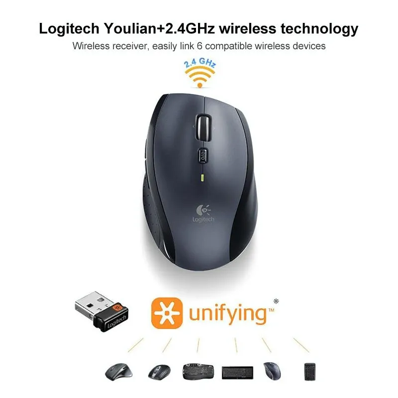 Souris Ergonomique Sans Fil 1000DPI 2.4GHz 