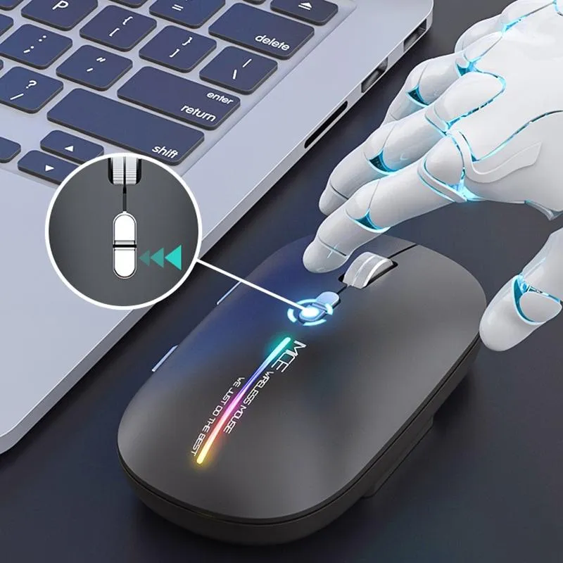 Souris Gaming Sans Fil Silencieuse 7 Boutons RGB