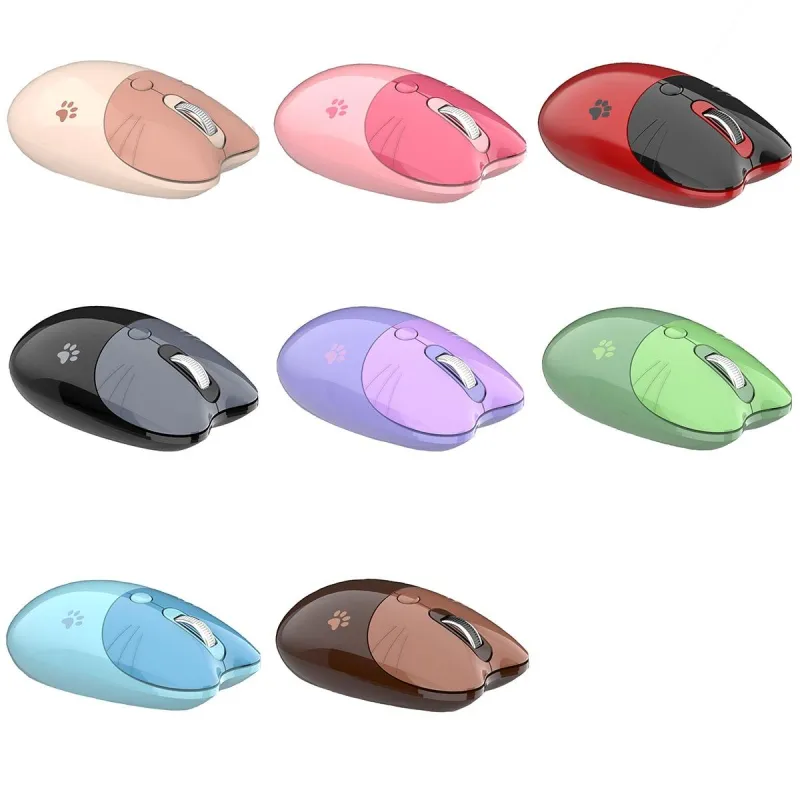 Souris Sans Fil 3 Boutons Silencieuse Rose Vitalité