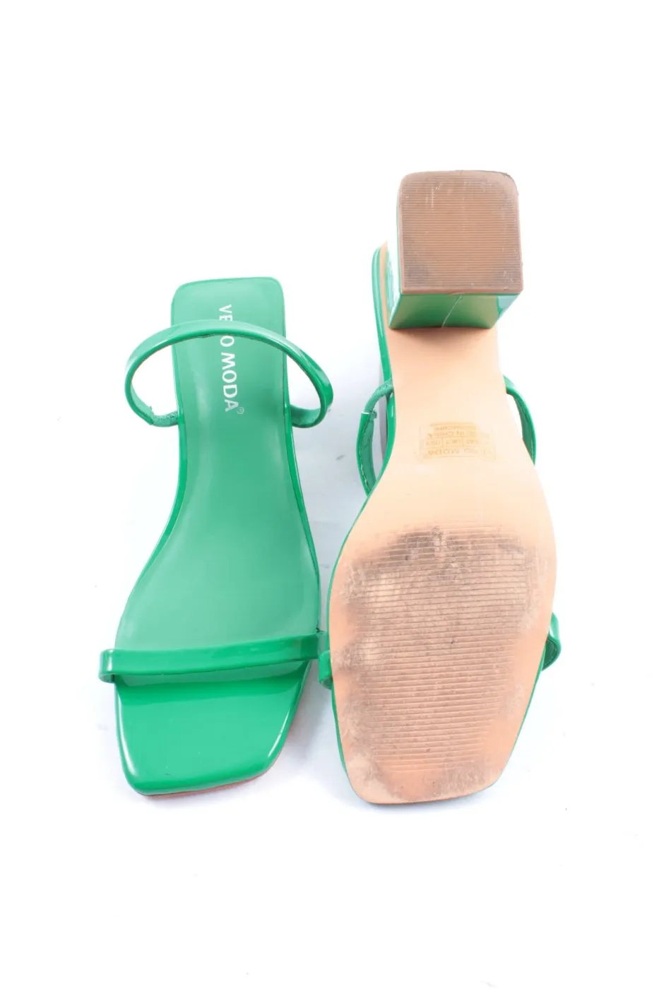 Vero Moda Mule à talon vert élégant