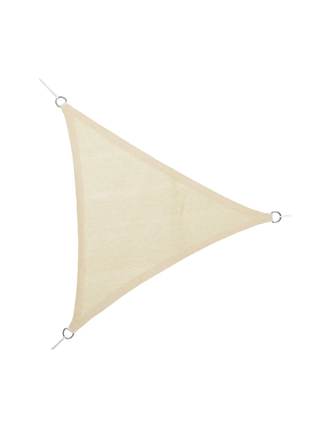 voile de store triangulaire en beige 5 x 5 x 5 m