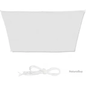 Voile d'ombrage trapèze 3 x 5,5 x 4 m blanc 13_0002935_2